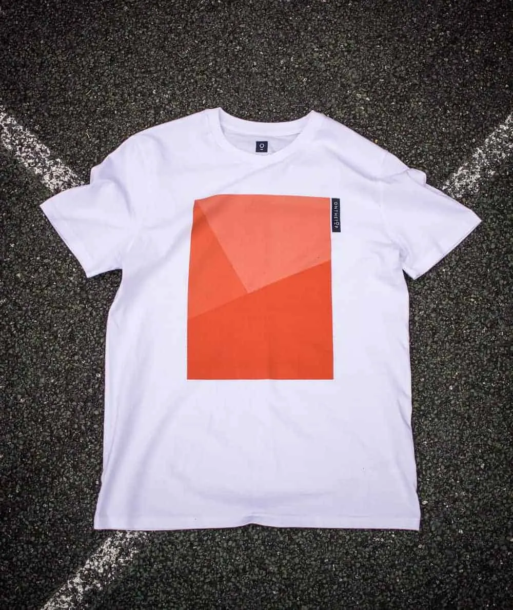 ON THE TOP | Tennis Inspired T-shirts Geometric Tennis Clay Court White T-shirt