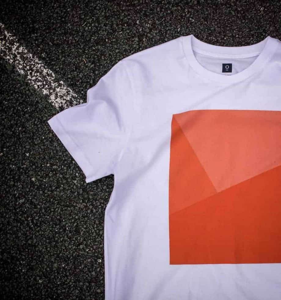 Geometric Tennis Clay Court White T-shirt
