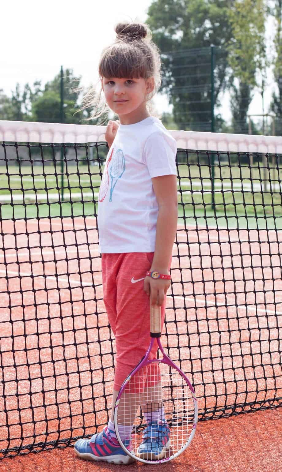 Kids Tennis Rackets White T-shirt