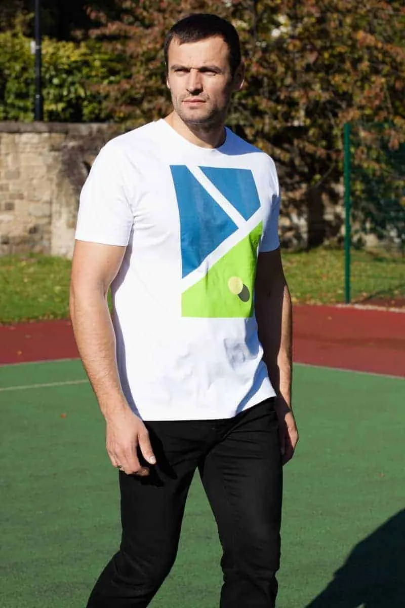 Tennis Hard Court Lines T-shirt