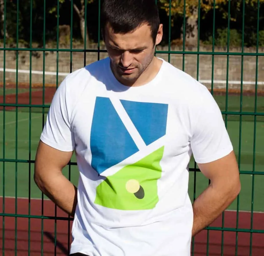 Tennis Hard Court Lines T-shirt
