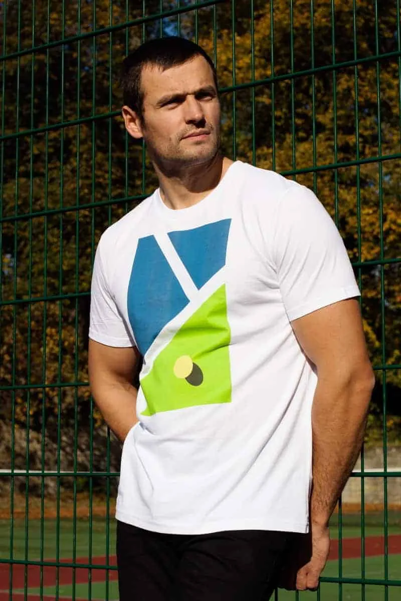 Tennis Hard Court Lines T-shirt