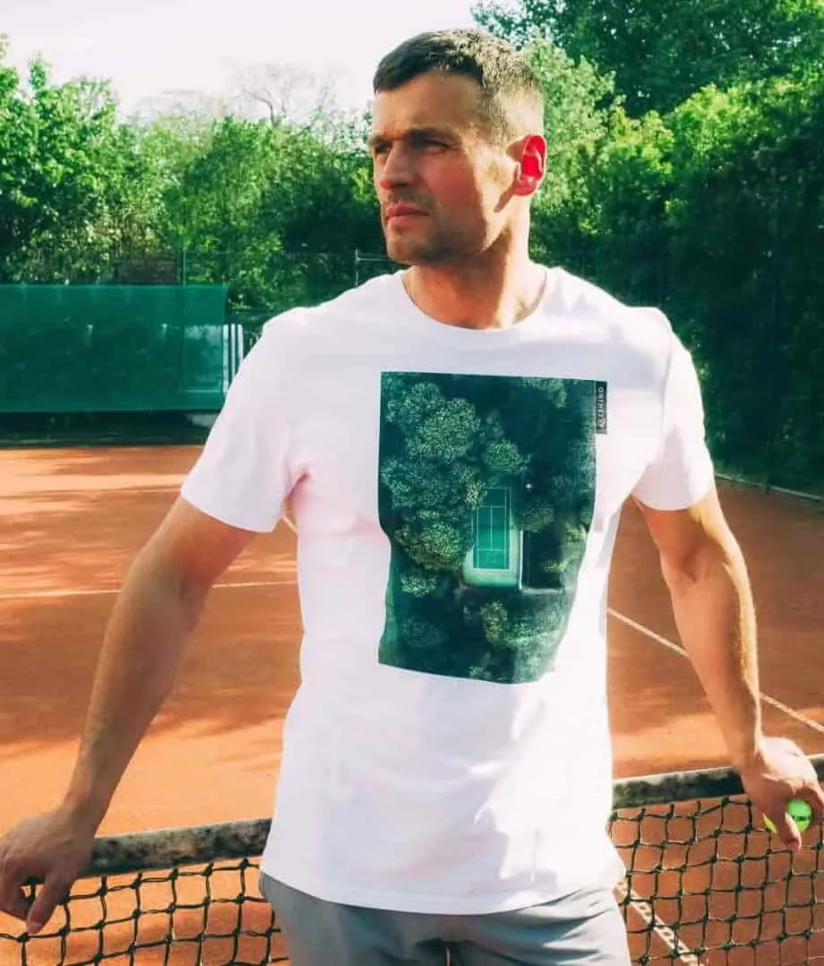 Perfect Tennis Court White T-shirt