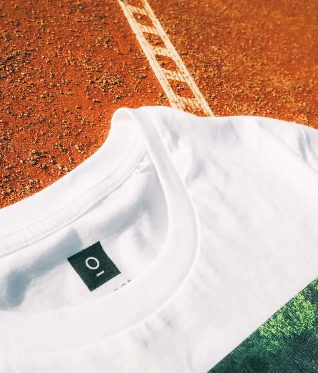 ON THE TOP | Tennis Inspired T-shirts Perfect Tennis Court White T-shirt