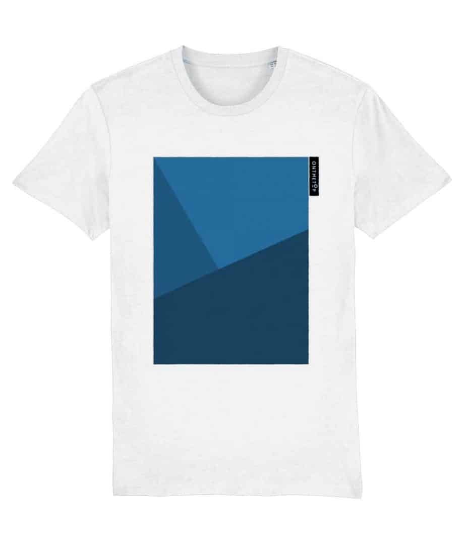 Geometric Tennis Hard Court White T-shirt