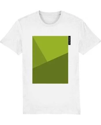 Geometric Tennis Grass Court White T-shirt