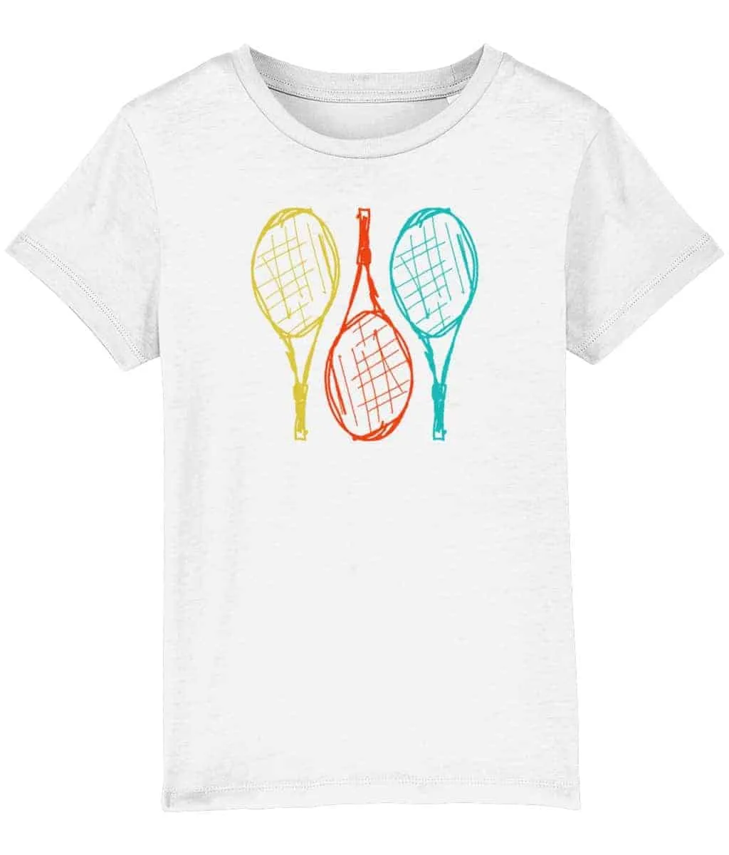 Kids Tennis Rackets White T-shirt