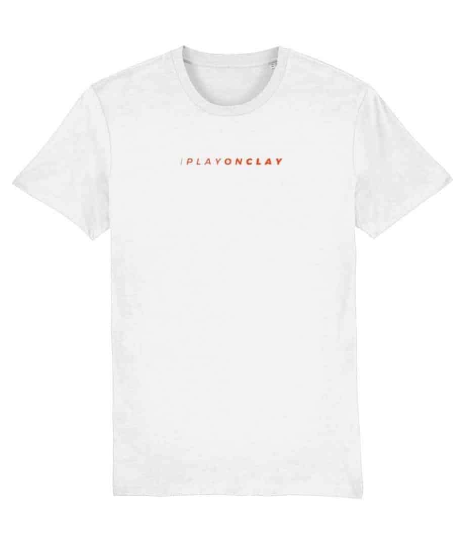 I Play On Clay White T-shirt