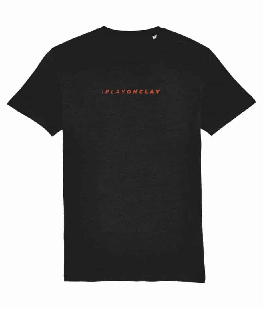 I Play On Clay Black T-shirt