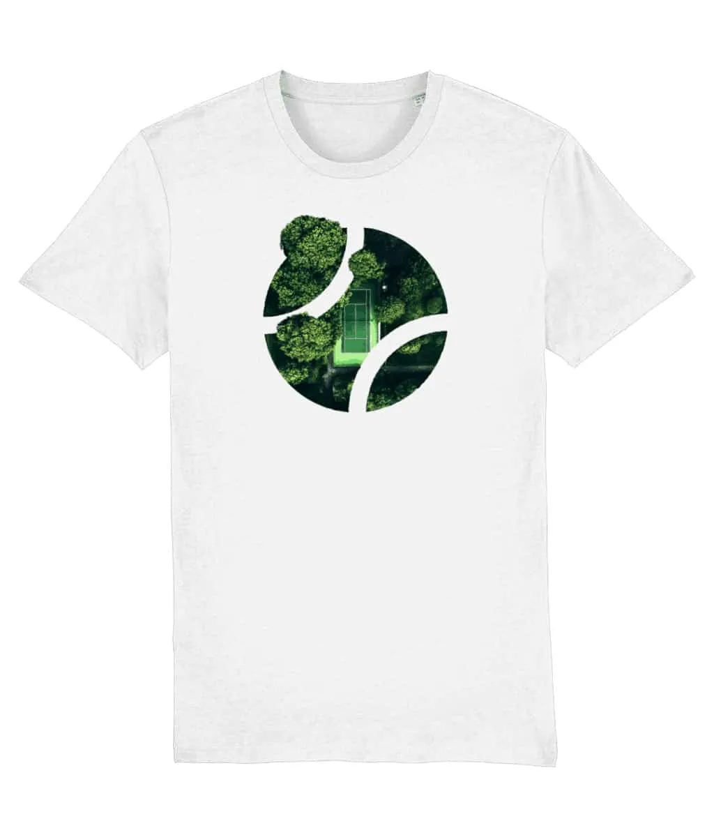 ON THE TOP | Tennis Inspired T-shirts Tennis Court In a Ball White T-shirt