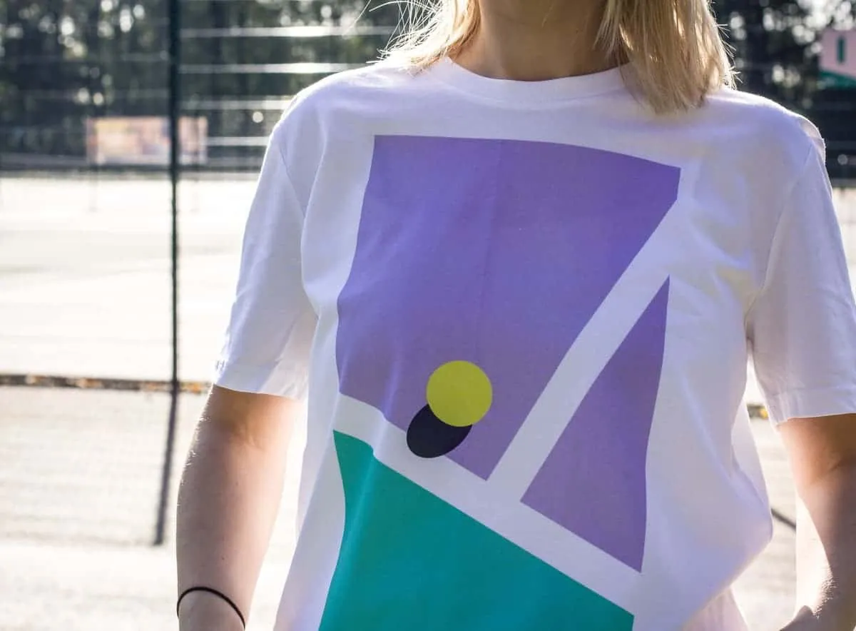 ON THE TOP | Tennis Inspired T-shirts Deuce Side In Tennis White T-shirt