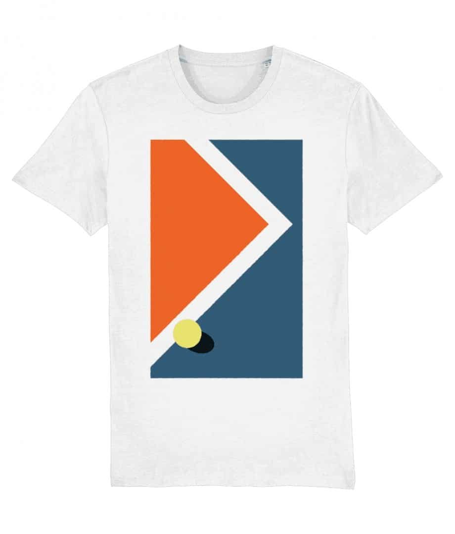 Tennis Ball On The Line White T-shirt