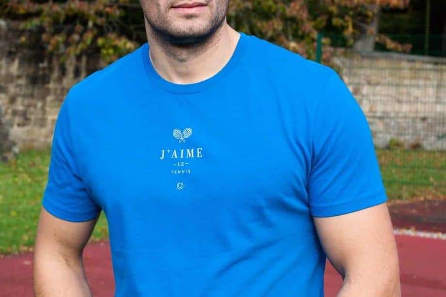 i love tennis royal blue t-shirt