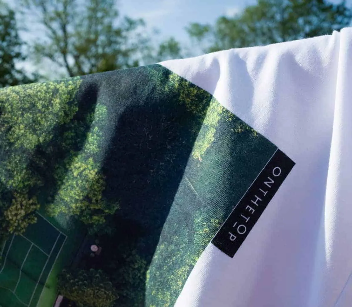 ON THE TOP | Tennis Inspired T-shirts Stunning Tennis Court White T-shirt